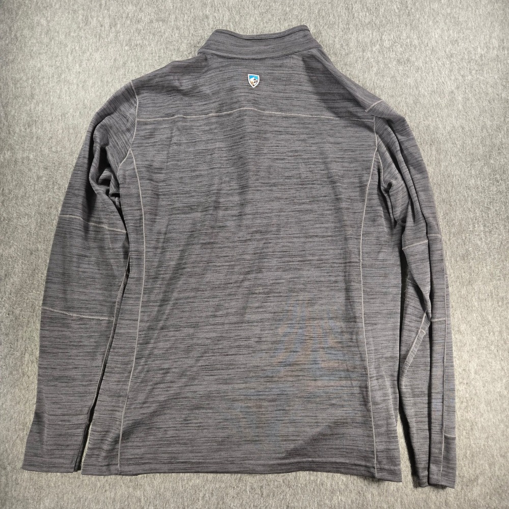 KUHL Alloy 1/4 Zip Mens Large Gray Space Dye Activewear Hiking Style 3118 - Picture 9 of 9